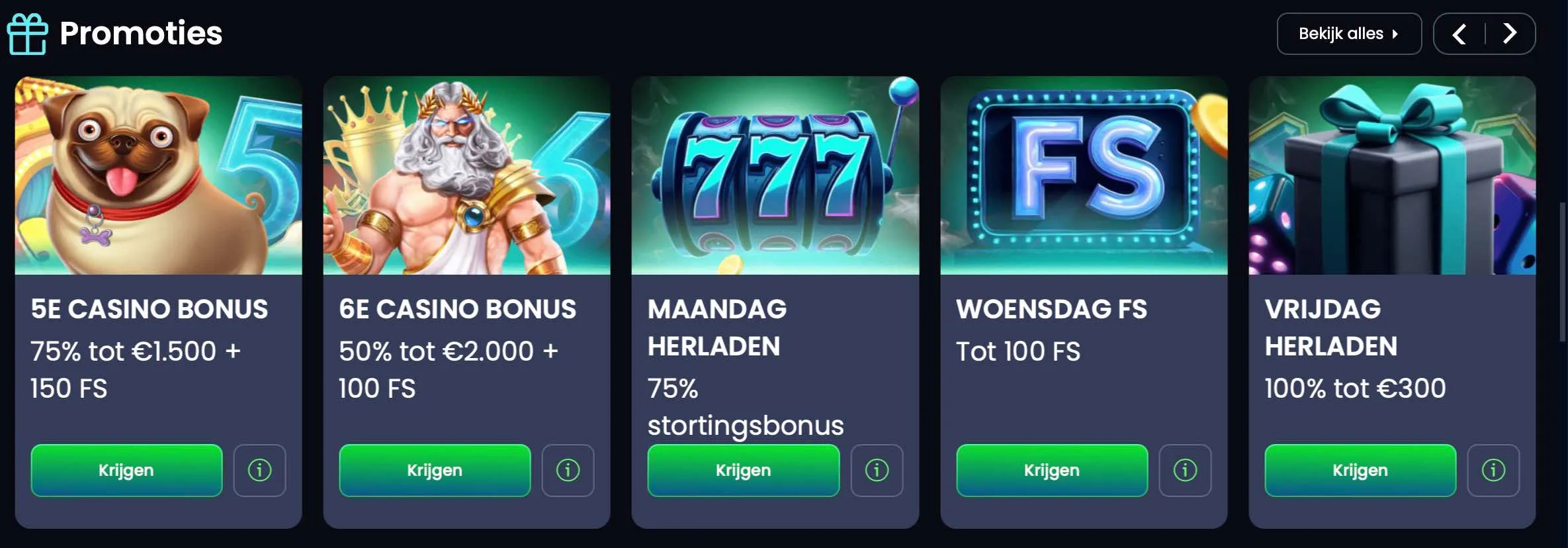 Dagelijkse Promoties en Wekelijkse Bonussen